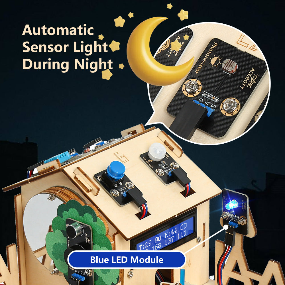 Automatic sensor light during night