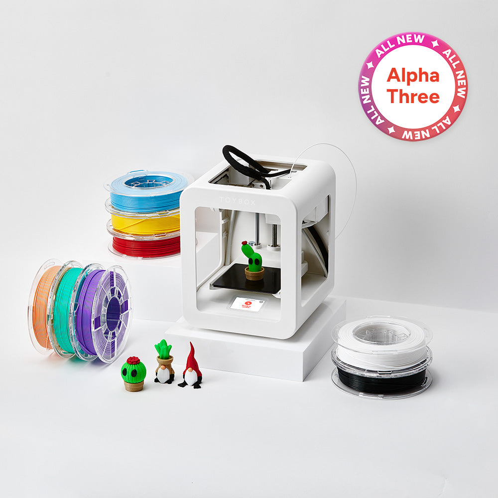Toybox Alpha Three Deluxe 3D Printer Bundle Toybox Labs