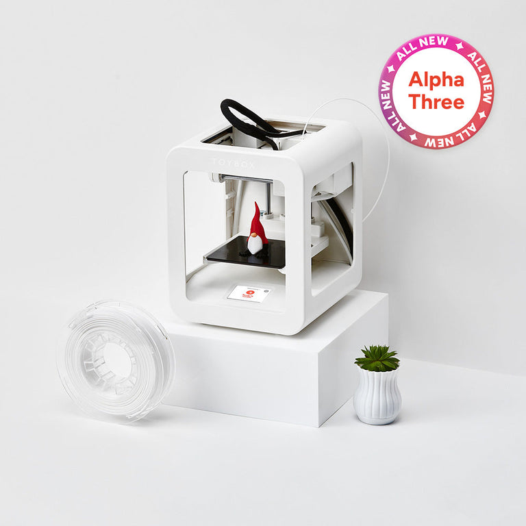 Toybox Alpha Three Starter 3D Printer Bundle Toybox Labs