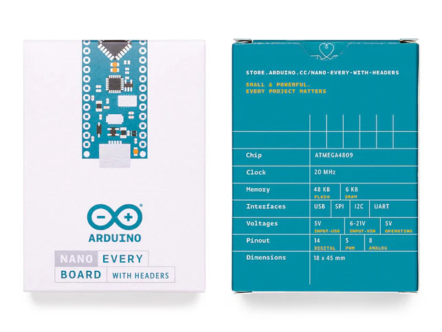 Arduino Nano Every with headers